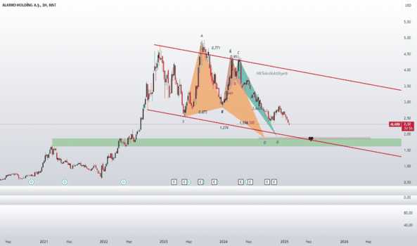 4 Şubat 2025 - #ALARK - BUTTERFLY VE CRAB PATTERN-USD - ALARKO HOLDING