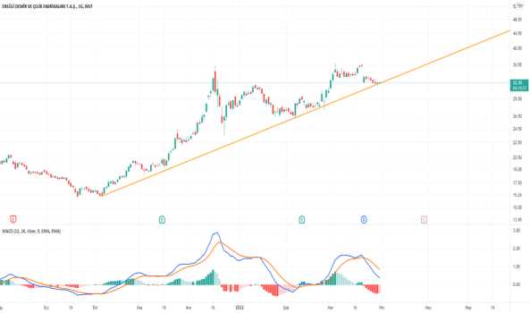 #EREGL - Ereğli Günlük Grafik Trend Desteği - EREGLI DEMIR CELIK