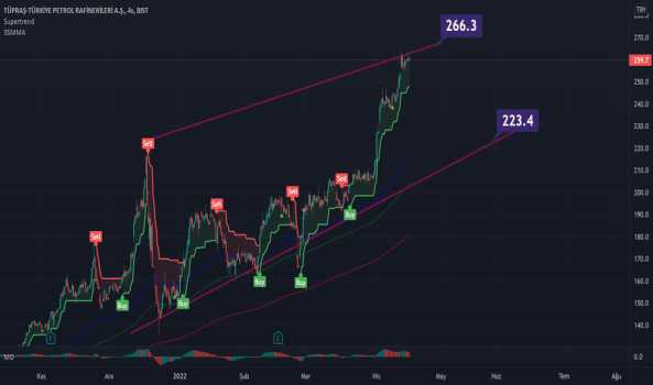 TUPRS riskli ilerliyor (259.7 fiyatı ve %-0.3071 kayıpta) - TUPRAS